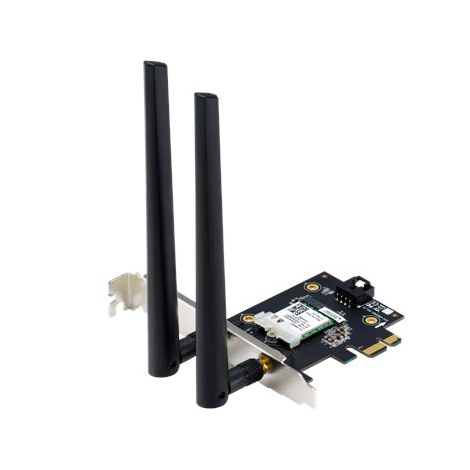 Asus | AX1800 Dual-Band Bluetooth 5.2 PCIe Wi-Fi Adapter | PCE-AX1800 | 802.11ax | 574+1201 Mbit/s | Mbit/s | Ethernet LAN (RJ-4 - 4